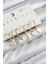Pirinç Zirkon Taşlı Hello Kity ve Yonca Model Gold Renk 6'lı Küpe Set 1