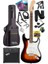 Rennes REG-40SB-AMP Sunburs 25 Watt Şarjlı Bluetoothlu Amfili Elektro Gitar Seti Full 1