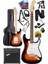Rennes REG-40SB-AMP Sunburs 25 Watt Şarjlı Bluetoothlu Amfili Elektro Gitar Seti Full 2