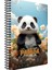 Spiralli Karton Kapak Defter Panda A4 80 YP Kareli 1