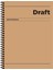 Defter 17x24 80 YP Kar. Hafif Kağıt Sert Karton Kapak Draft 410522-99 1