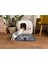 Elekli Tuvalet Önü Desenli Kedi Kumu Paspası | 45 x 60 cm | Kum Toplayıcı Kedi Halısı 1