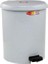 SY-4232 Gri Pedallı Yuvarlak Çöp Kovası Iç Kovalı 25 Litre 1