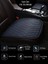 Renault Fluence 2010 ve Sonrası Ön ve Arka Takım Koltuk Minderi Kılıf Siyah Suni Deri Mavi Dikişli 4