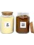 2'li Ahşap Vakum Kapaklı Cam Süt Tozu Filtre Kahve Saklama Kavanozu Seti 800 ml Etiket Hediyeli 6
