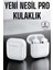 Yeni Nesil Pro Bluetooth Kulaklık Uzun Pil Ömrü Beyaz 2