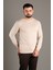Erkek Bej Basic O Yaka Triko 1