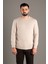 Erkek Bej Basic O Yaka Triko 3
