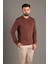 Erkek Kahve Basic O Yaka Triko 1