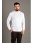Erkek Beyaz Basic O Yaka Triko 1