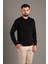 Erkek Siyah Basic O Yaka Triko 1