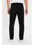 Erkek Bol Paça Basic Esnek Siyah Kot Pantolon 3