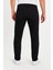 Erkek Bol Paça Basic Esnek Siyah Kot Pantolon 6