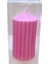 Kokulu Doğal 20CM-8CM Ebatlarda Pembe Renk Dekoratif Mum 1
