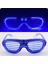 Mavi LED Işıklı Parti Gözlüğü - Neon Glow Şerit Gözlük 3 Modlu 5