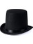 Yetişkinler Için Siyah Renk Ringmaster Sihirbaz Şapkası Fötr Şapka 15 cm 1