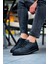 Cowien Premium Erkek Tarz Bağcıklı Sneaker Siyah 1