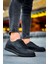 Cowien Premium Erkek Tarz Bağcıklı Sneaker Siyah 2