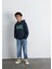 Mavi Logo Baskılı Lacivert Kapüşonlu Sweatshirt 6610110-70490 5