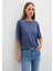 Lacivert TENCEL TM Modal Basic Tişört 1611897-70487 8