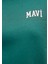 Mavi Logo Baskılı Yeşil Crop Sweatshirt 1611601-71874 12