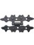Antika Tarz Dekoratif Pirinç Yıldız Menteşe - 84X44 Mm, Oksit 1