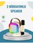 Kablosuz Karaoke Hoparlör – Çift Mikrofon ve LED Işıklı 1