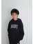 Mavi Logo Baskılı Kapüşonlu Siyah Sweatshirt 6610110-900 7