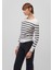 Bisiklet Yaka Çizgili Siyah Kazak 1710545-85407 10