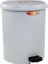 SY-4230 Gri Pedallı Yuvarlak Çöp Kovası Iç Kovalı 10 Litre 1