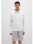Yarı Fermuarlı Beyaz Basic Sweatshirt 0S10278-70057 9