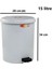 SY-4231 Gri Pedallı Yuvarlak Çöp Kovası Iç Kovalı 15 Litre 2