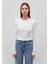 2li Uzun Kollu Crop Basic Tişört 1613021-88467 12