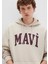 Mavi Logo Baskılı Kapüşonlu Bej Sweatshirt 067149-70004 9