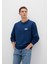 Mavi Logo Baskılı Mavi Sweatshirt 0611716-89353 8