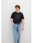 Mavi Logo Baskılı Siyah Tişört 0610635-900 7
