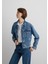 Megi Mavi Premium Indigo Mavisi Jean Ceket 1110389-89162 7