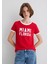 Florida Baskılı Beyaz Biyeli Kırmızı Tişört 1613062-70467 7