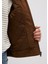 Yaka Detaylı Kahverengi Suni Süet Ceket 0110638-70378 17