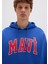 Mavi Logo Baskılı Kapüşonlu Mavi Sweatshirt 067149-70907 12