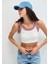 Biye Detaylı Beyaz Crop Atlet 1613435-70057 6