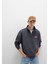 Mavi Logo Baskılı Yarı Fermuarlı Antrasit Sweatshirt 0S10208-80106 9