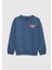 Baskılı Mavi Sweatshirt 6S10128-86702 17