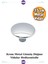 Krom Metal Düğme Kulp Dolap Çekmece Kulp Gümüş Parlak 35mm (3,5 cm) Kulbu Gri 1