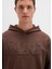 Mvjns Baskılı Kapüşonlu Kahverengi Sweatshirt 0S10346-88067 11