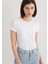 Stretch Beyaz Basic Tişört 162767-620 7