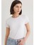 Stretch Beyaz Basic Tişört 162767-620 8