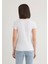 V Yaka Beyaz Basic Stretch Tişört 162769-620 10