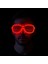 Kırmızı LED Işıklı Parti Gözlüğü - Neon Glow Şerit Gözlük 3 Modlu 2