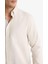 Regular Fit Polo Yaka Gabardin Uzun Kollu Gömlek F1261AX25AU 5
